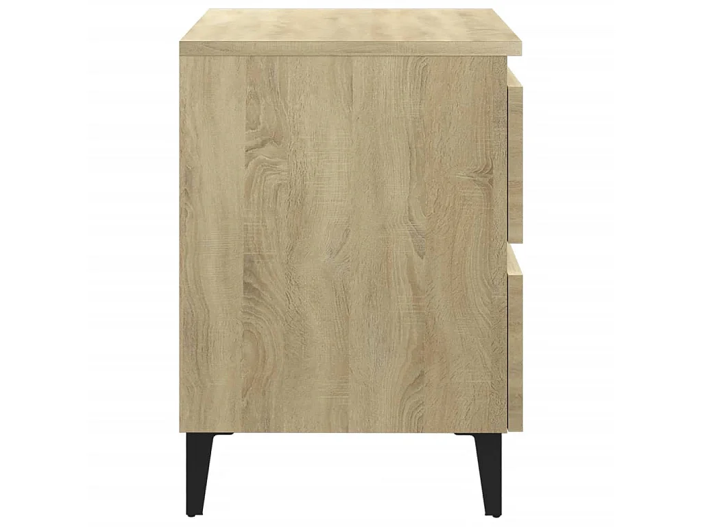 Tables de chevet 2 pcs Chêne sonoma 40x35x50