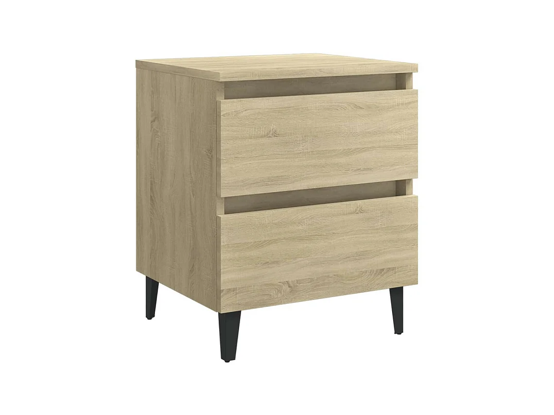 Tables de chevet 2 pcs Chêne sonoma 40x35x50