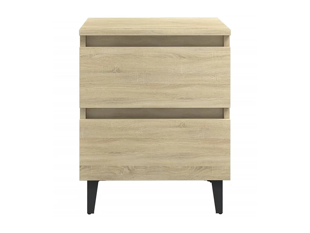Nachtkastjes 2 st 40x35x50 cm spaanplaat sonoma eikenkleurig