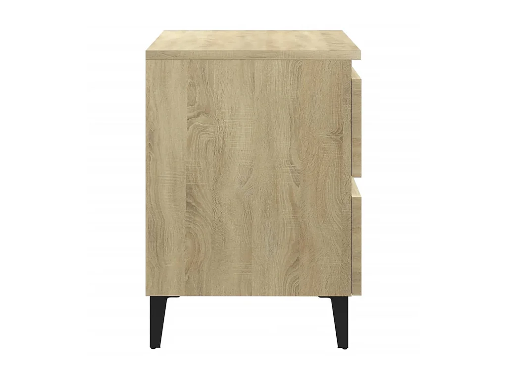 Nachtkastjes 2 st 40x35x50 cm spaanplaat sonoma eikenkleurig