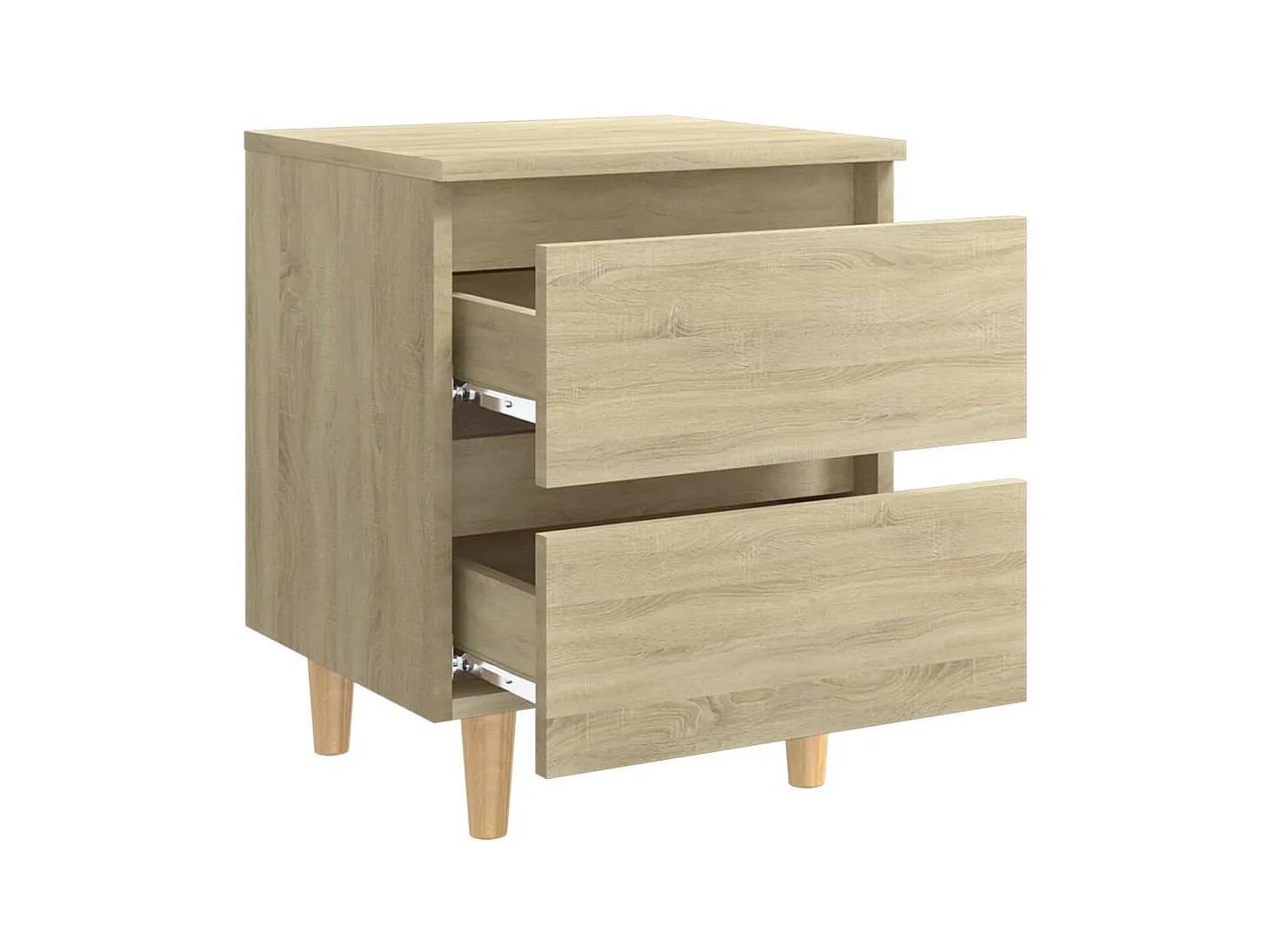 Nachtkastjes 2 st 40x35x50 cm spaanplaat sonoma eikenkleurig