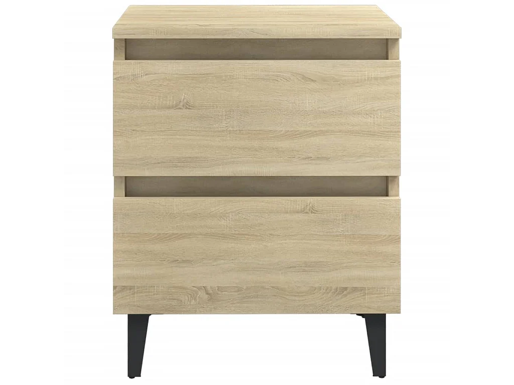 Tables de chevet 2 pcs Chêne sonoma 40x35x50