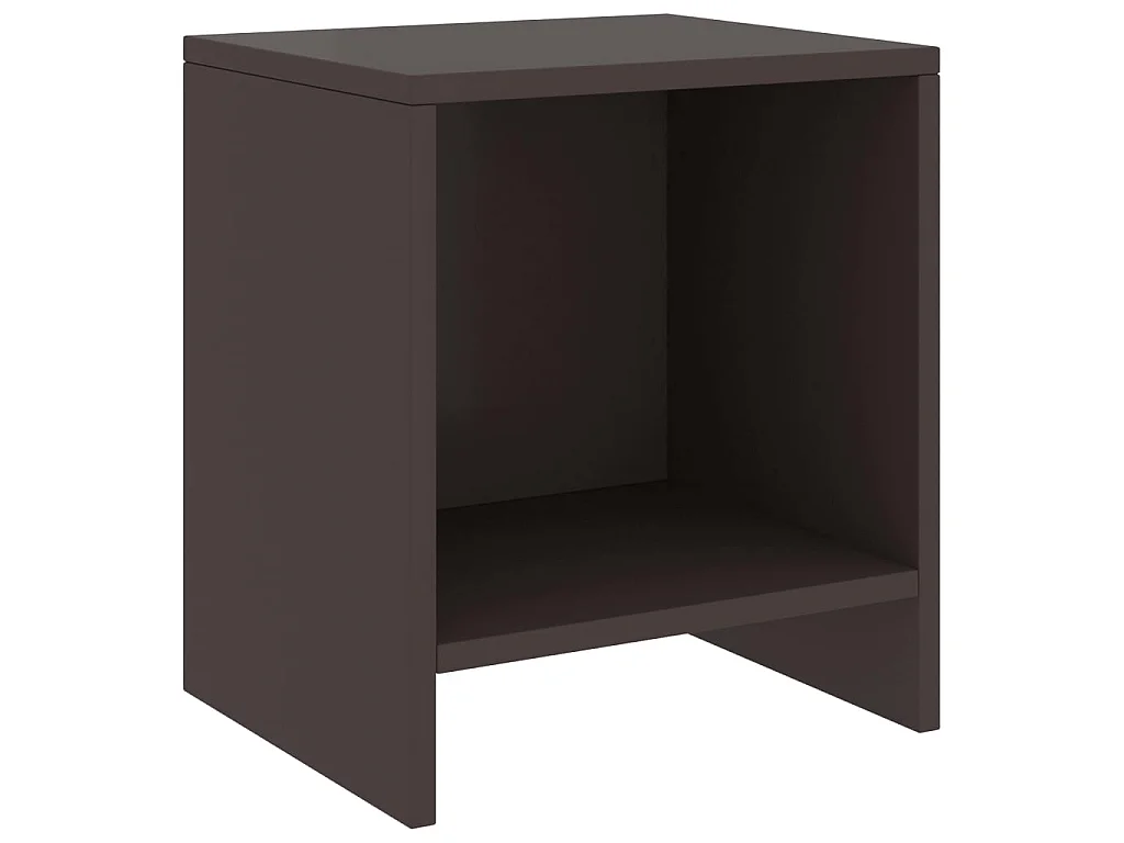 Tables de chevet 2 pcs Marron foncé 35x30x40 Bois de pin 2