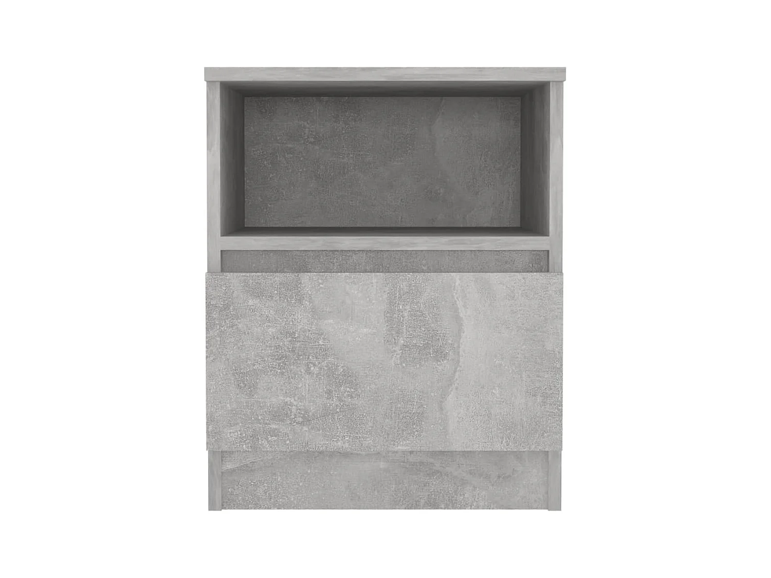 Tables de chevet 2 pcs Gris béton 40x40x50 2