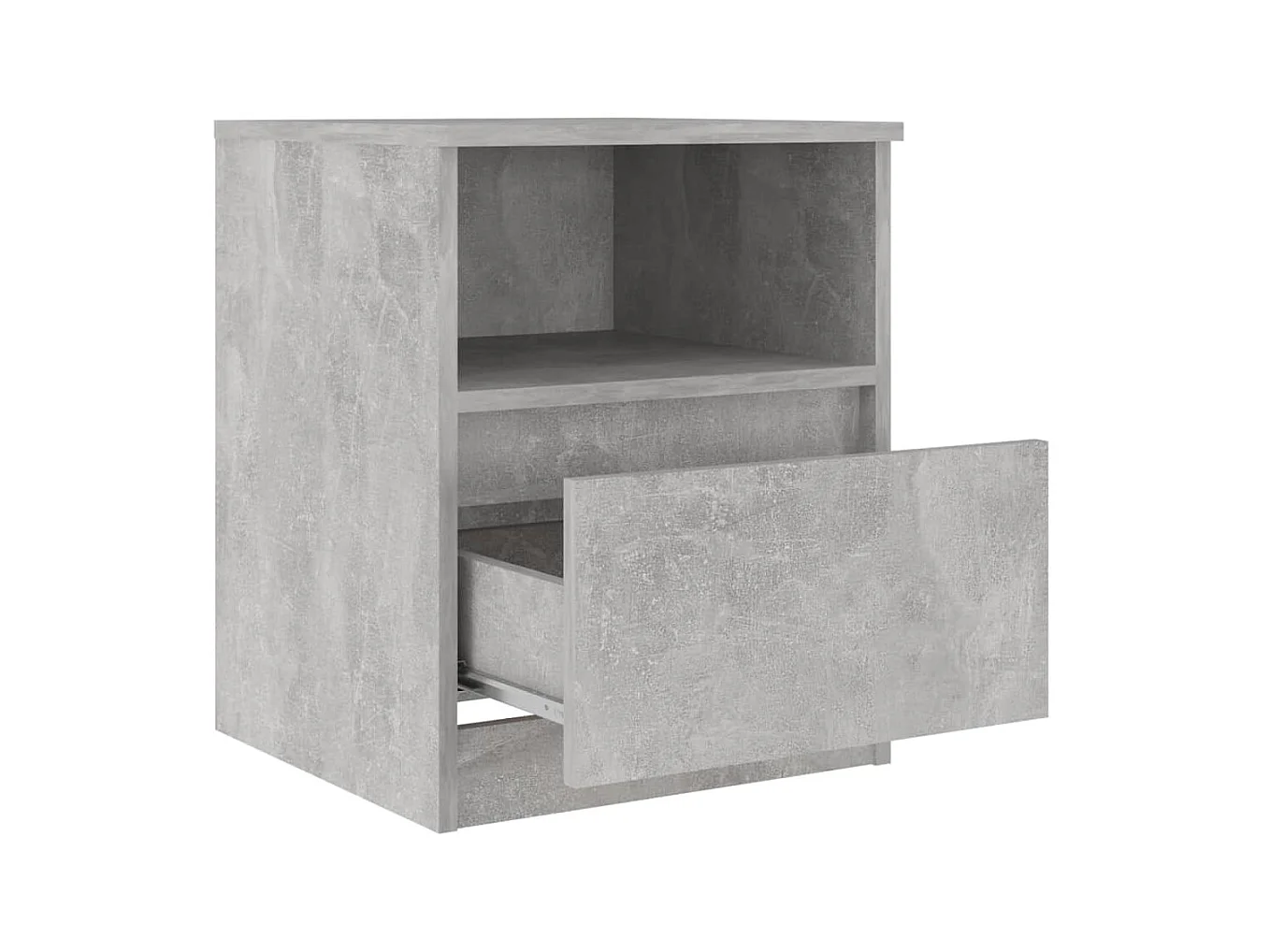 Tables de chevet 2 pcs Gris béton 40x40x50 2