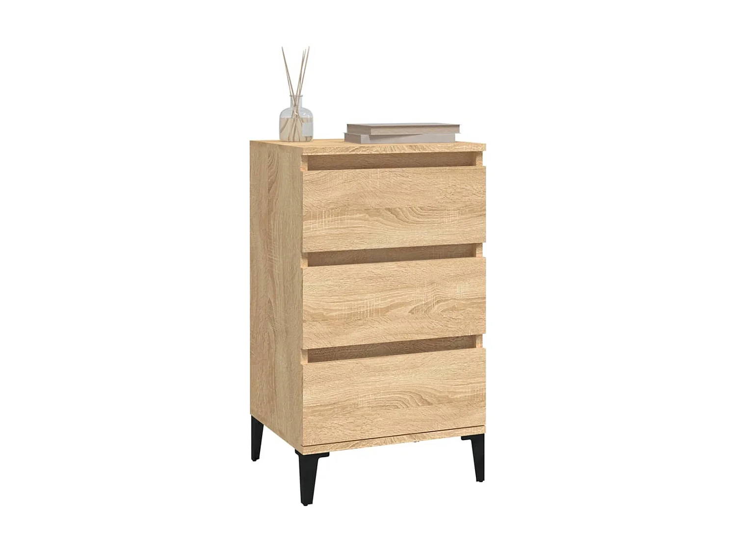 Table de chevet chêne sonoma 40x35x70 bois d'ingénierie