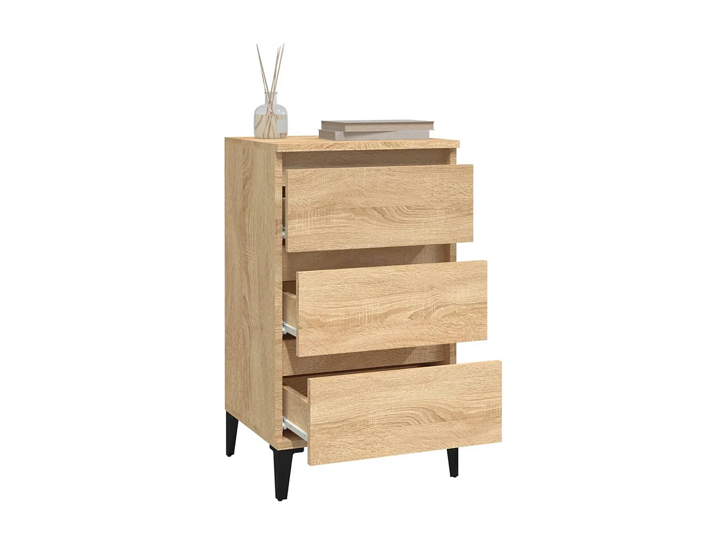 Table de chevet chêne sonoma 40x35x70 bois d'ingénierie