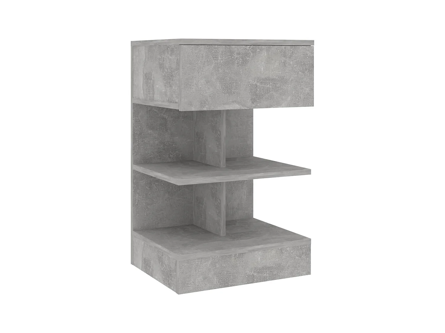 Table de chevet Gris béton 40x35x65