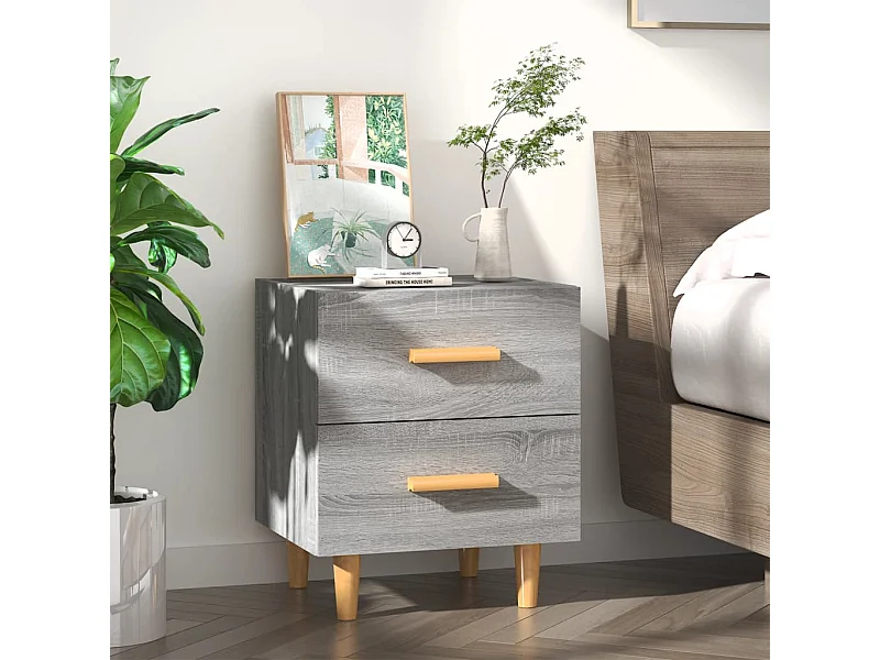Table de chevet Sonoma gris 40x35x47,5