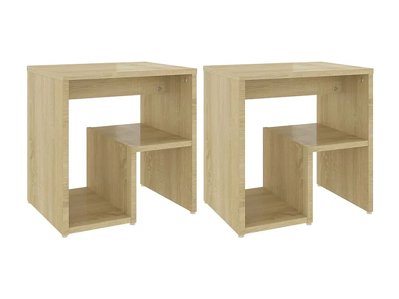 Tables de chevet 2 pcs Chêne sonoma 40x30x40