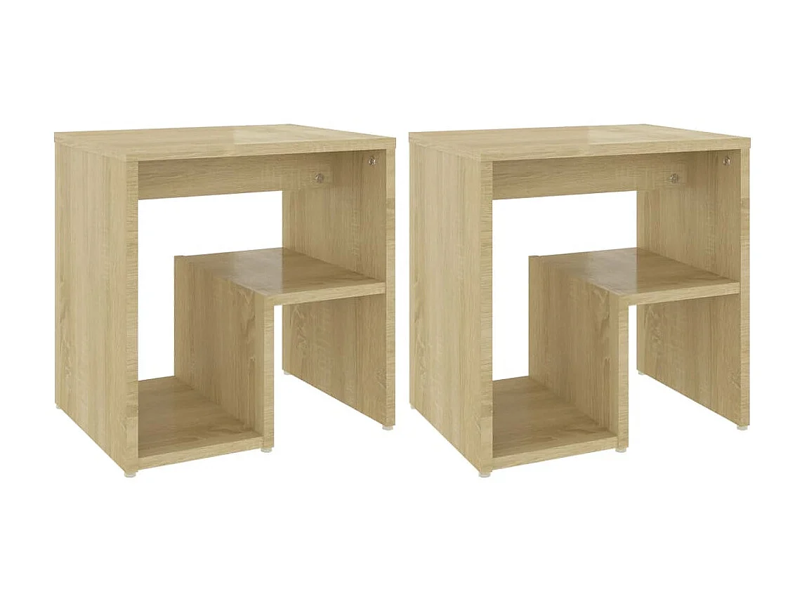 Tables de chevet 2 pcs Chêne sonoma 40x30x40