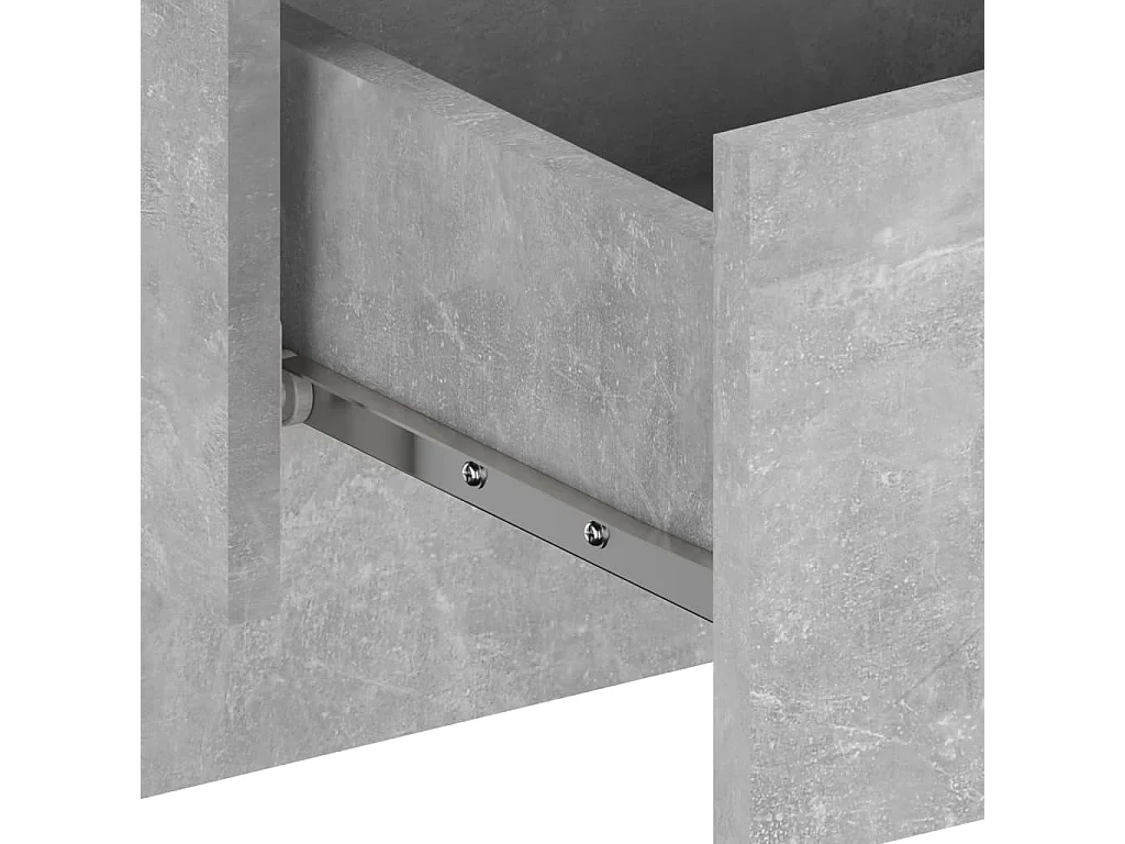 Tables de chevet murales 2 pcs Gris béton