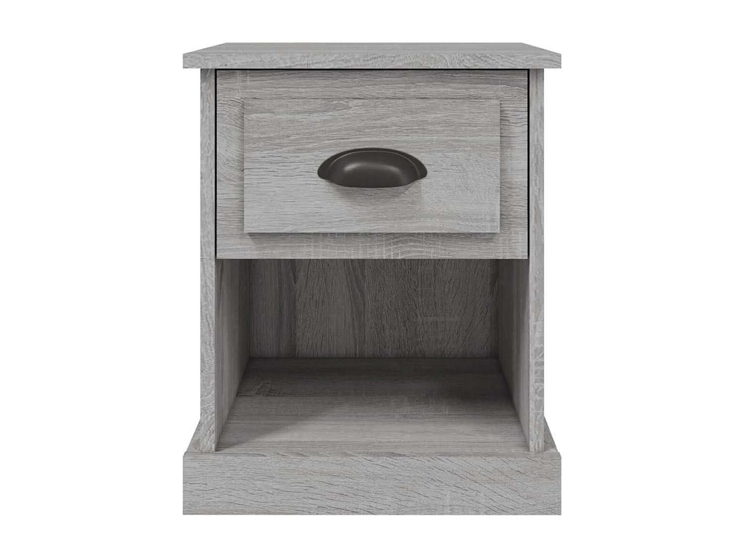 Table de chevet sonoma gris 39x39x47,5 bois d'ingénierie