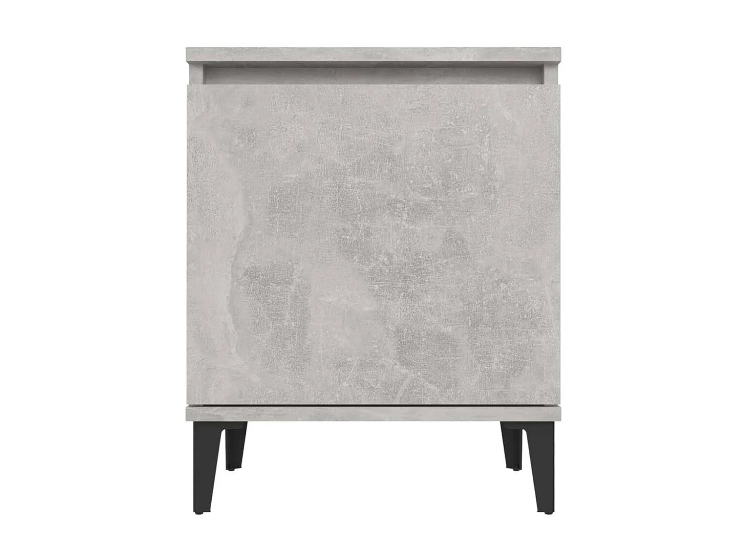 Tables de chevet pieds en métal 2 pcs Gris béton 40x30x50