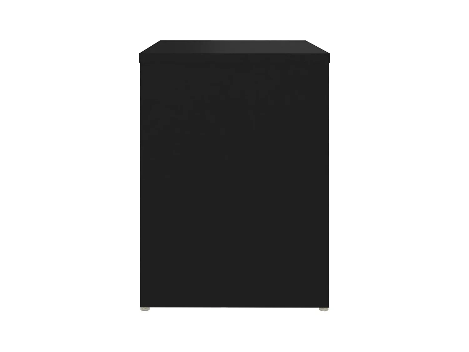 Mesitas de noche 2 uds madera contrachapada negro 40x30x40 cm