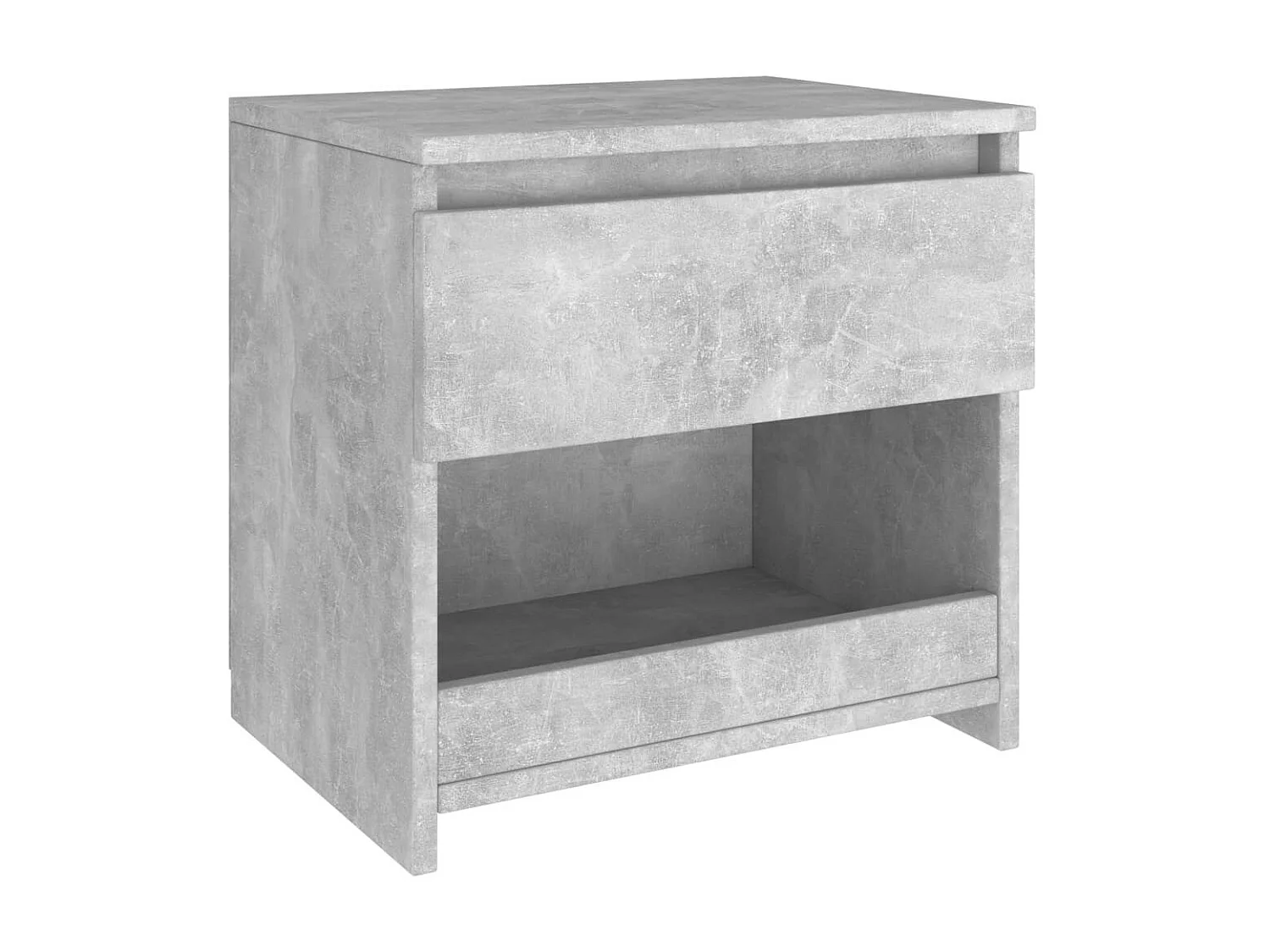 Tables de chevet 2 pcs Gris béton 40x30x39