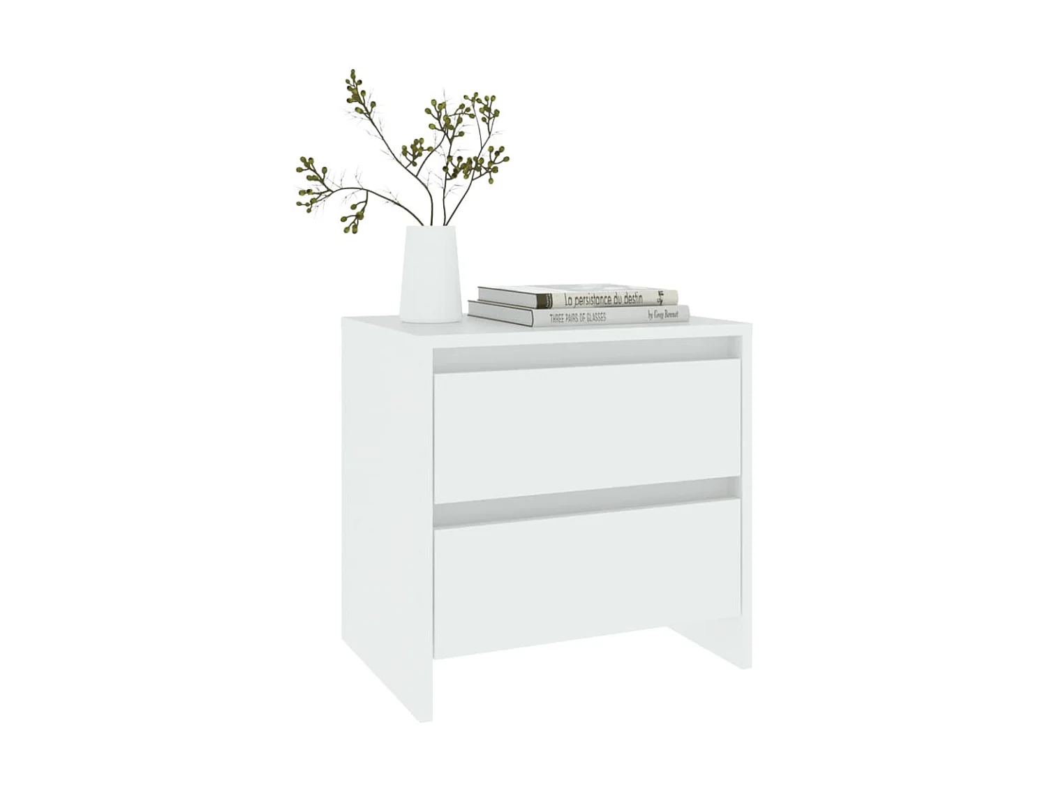 Tables de chevet 2 pcs Blanc 45x34,5x44,5