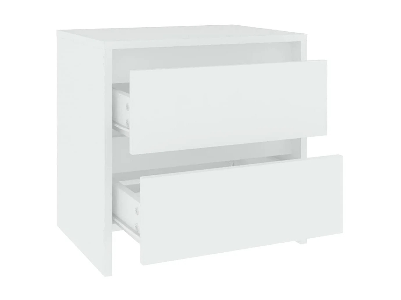Tables de chevet 2 pcs Blanc 45x34,5x44,5