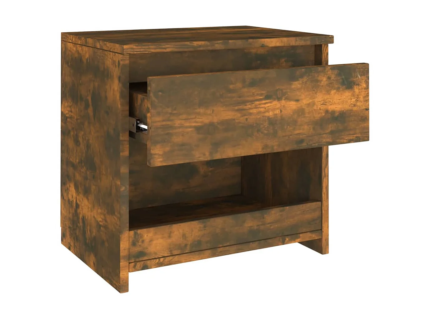 Table de chevet Chêne fumé 40x30x39 Bois d'ingénierie