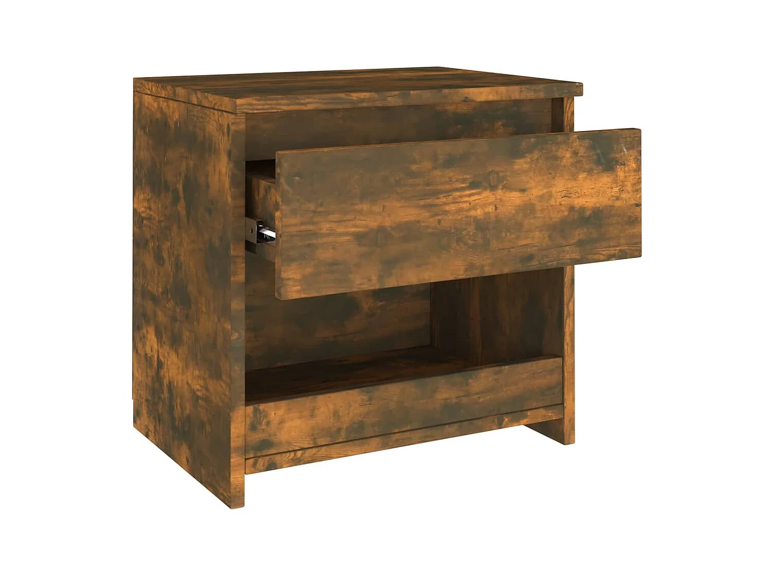 Table de chevet Chêne fumé 40x30x39 Bois d'ingénierie