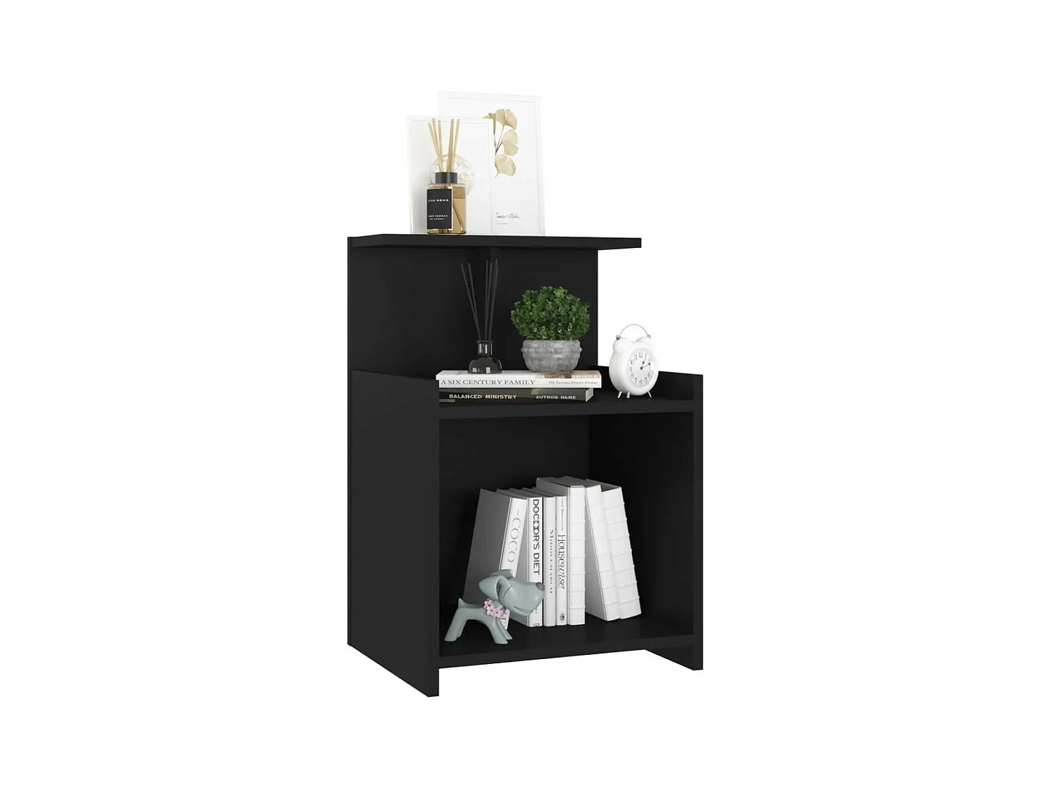 Table de chevet Noir 40x35x60