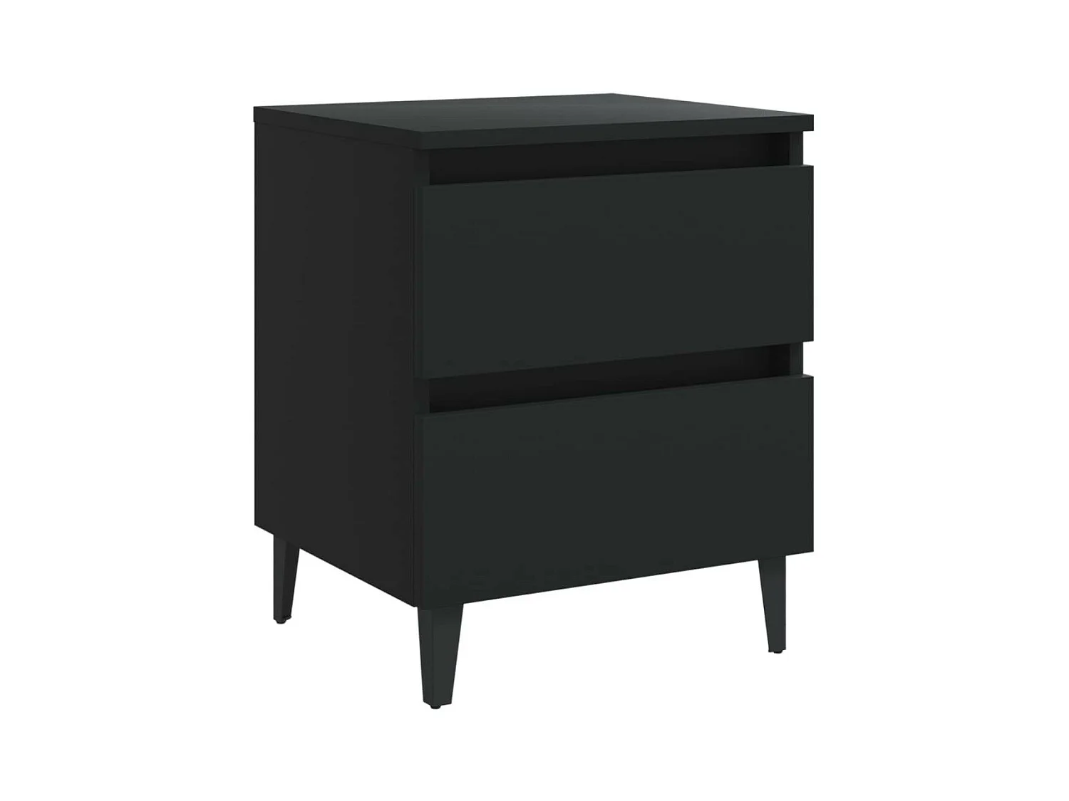 Table de chevet Noir 40x35x50