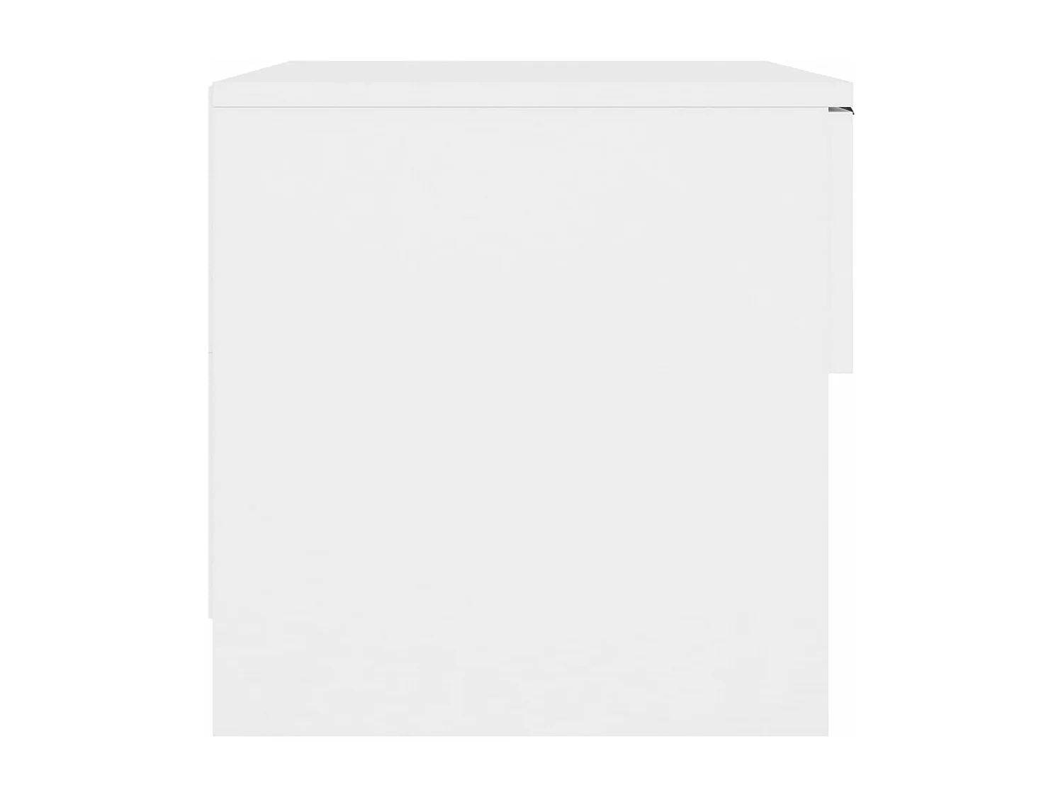 Tables de chevet 2 pcs Blanc Bois d'ingénierie 3