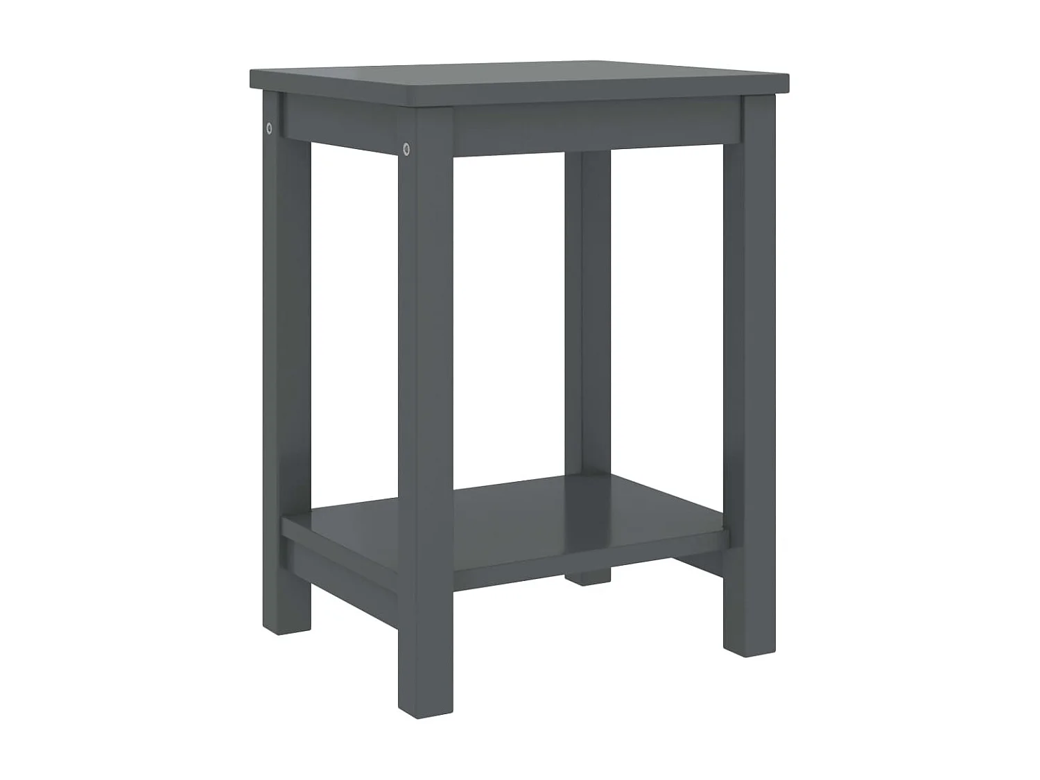 Table de chevet Gris foncé 35x30x47 Bois de pin massif