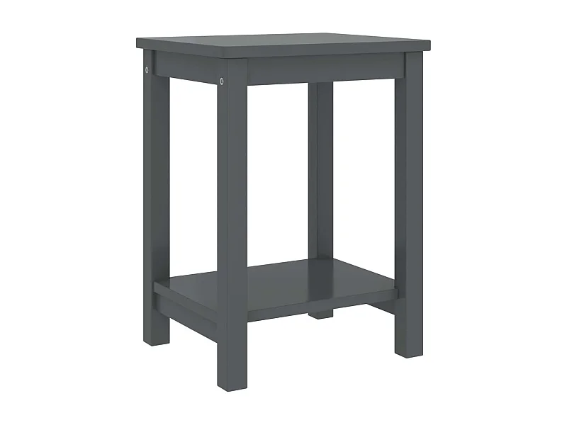 Table de chevet Gris foncé 35x30x47 Bois de pin massif