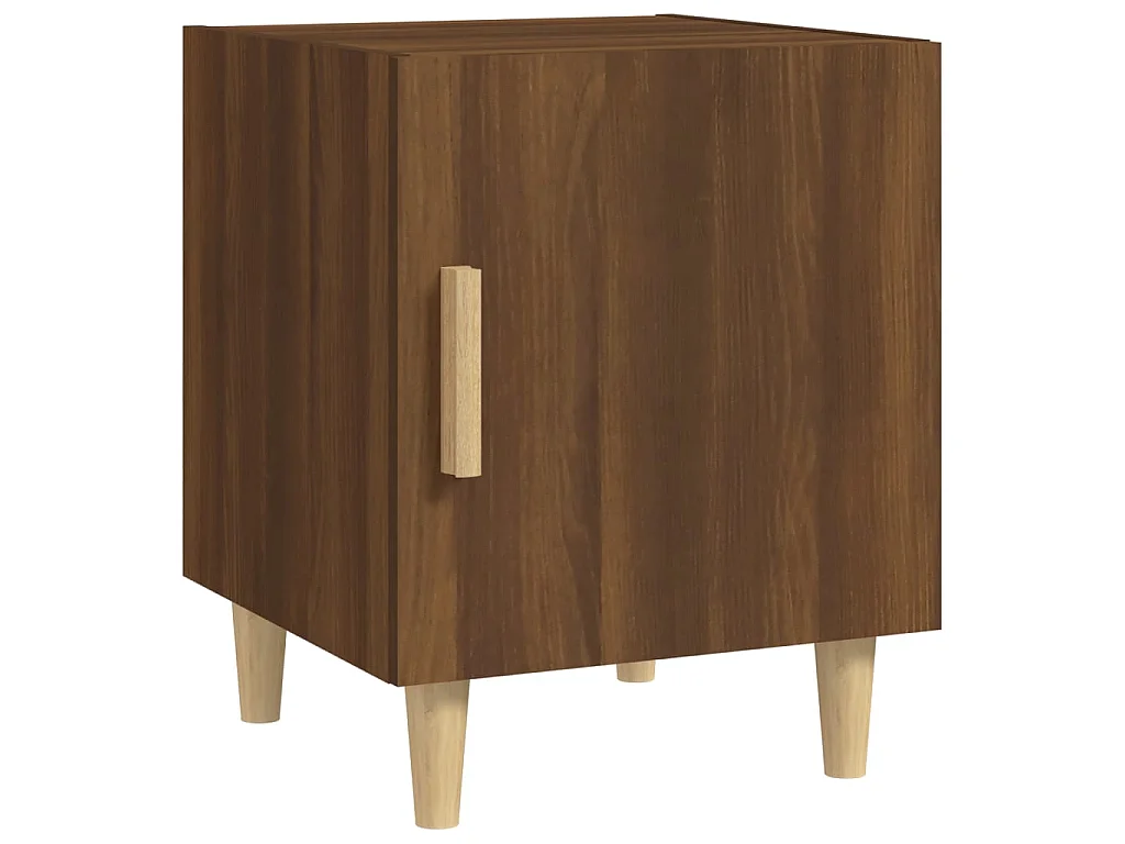 Tables de chevet 2 pcs Chêne marron Bois d'ingénierie 2