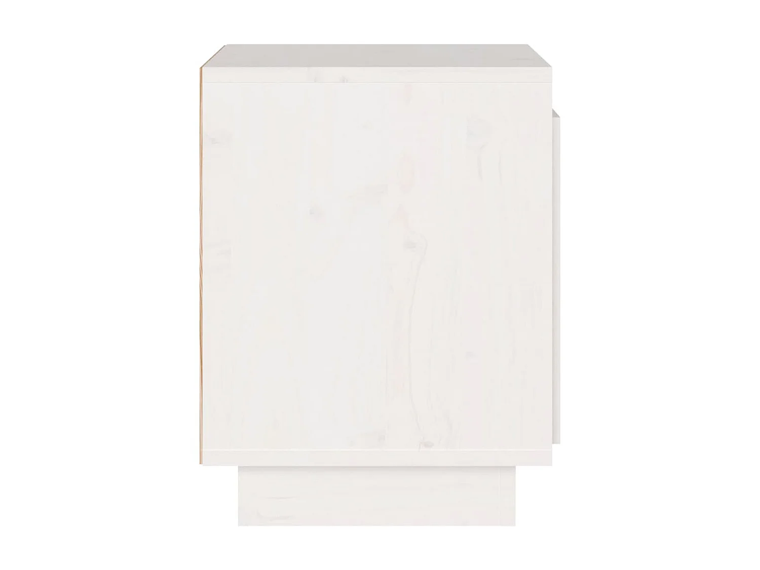 Table de chevet Blanc 40x30x40 Bois de pin solide