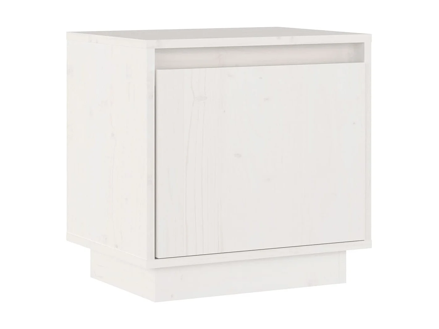 Table de chevet Blanc 40x30x40 Bois de pin solide