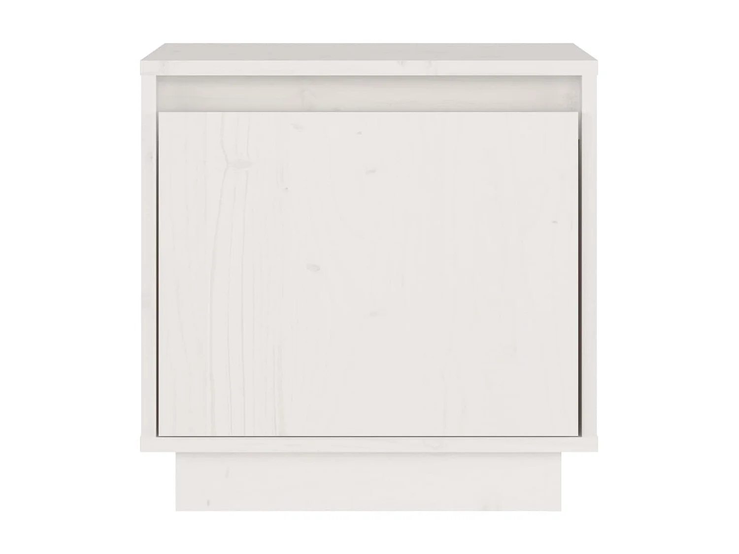 Table de chevet Blanc 40x30x40 Bois de pin solide