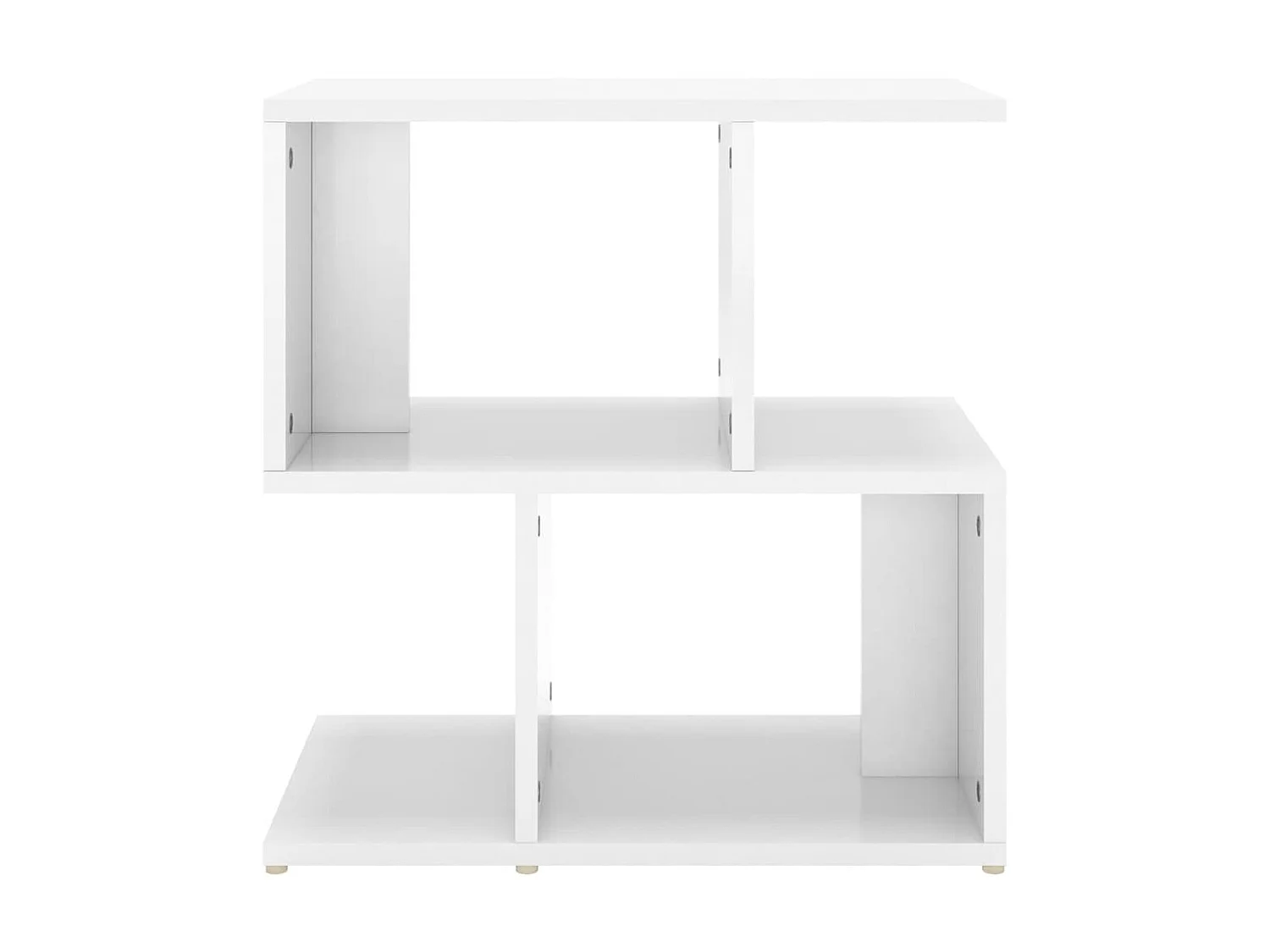 Table de chevet Blanc brillant 50x30x51,5