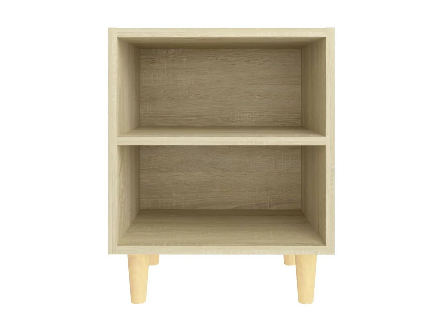 Table de chevet avec pieds en bois Chêne sonoma 40x30x50 2