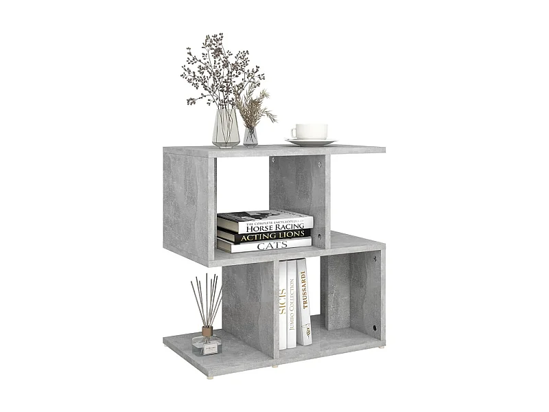 Table de chevet Gris béton 50x30x51,5