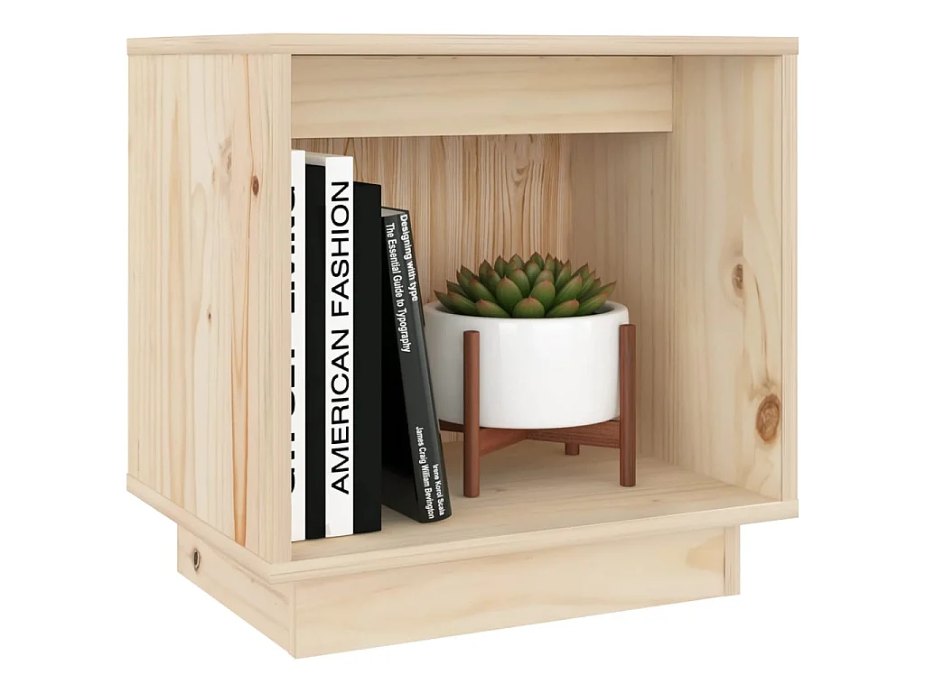 Tables de chevet 2 pcs 40x30x40 Bois de pin solide 2