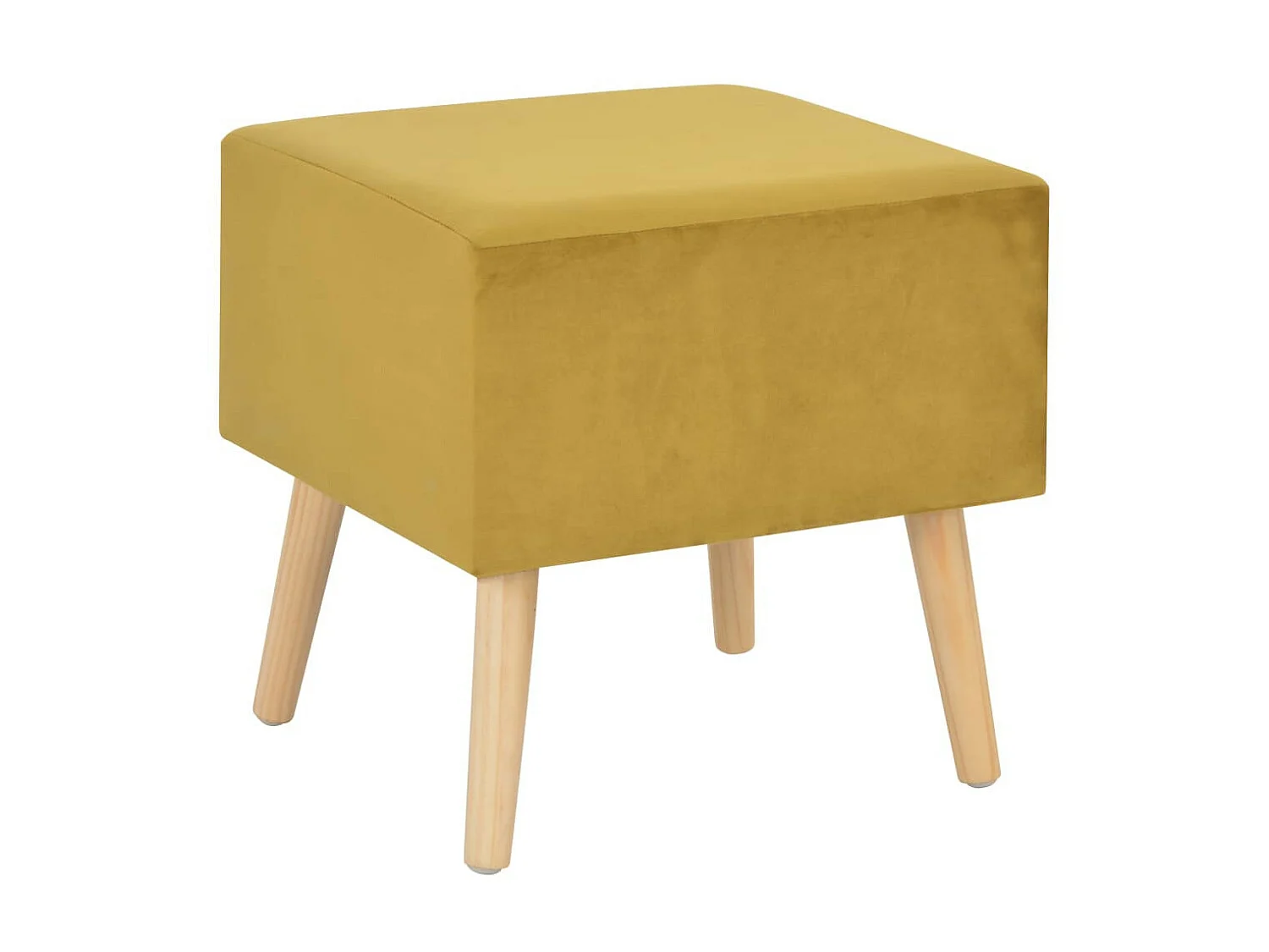 Tables de chevet 2 pcs Moutarde 40x35x40 Velours