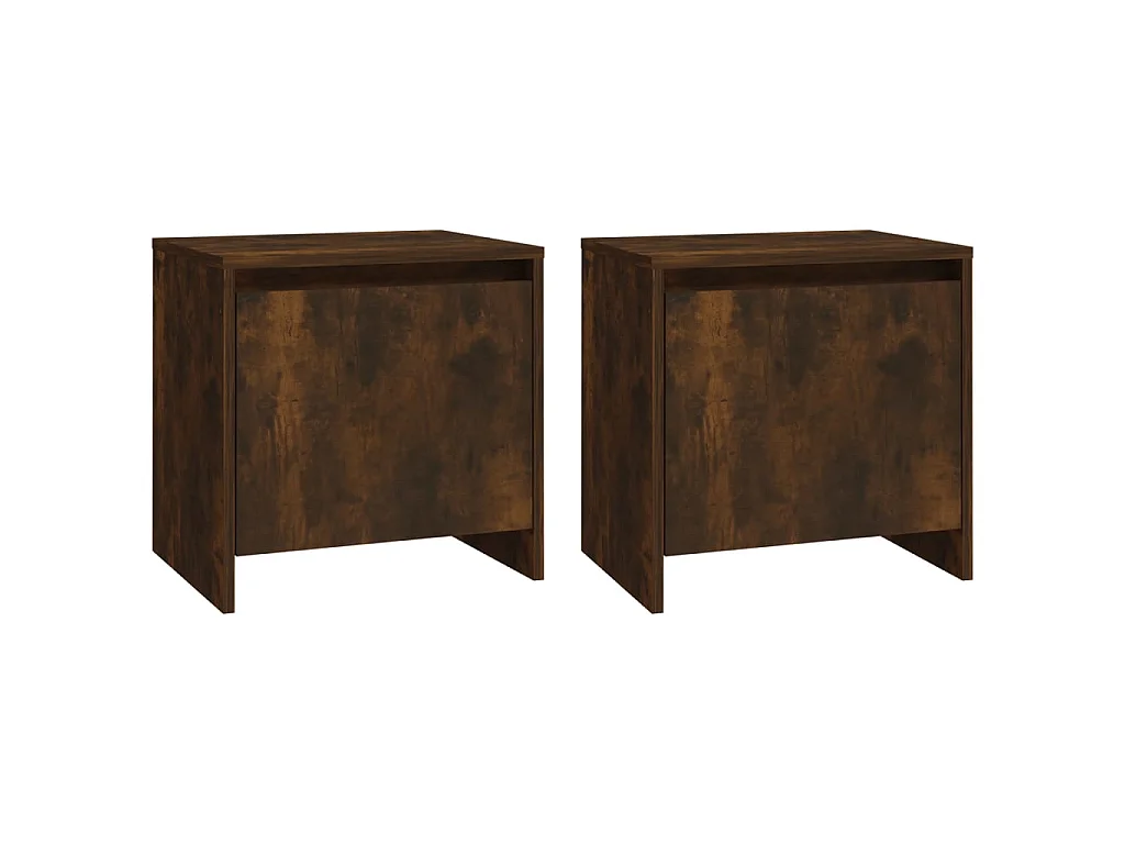 Tables de chevet 2 pcs Chêne fumé 45x34x44,5