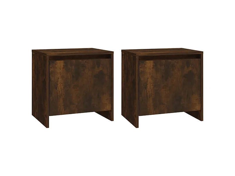 Tables de chevet 2 pcs Chêne fumé 45x34x44,5