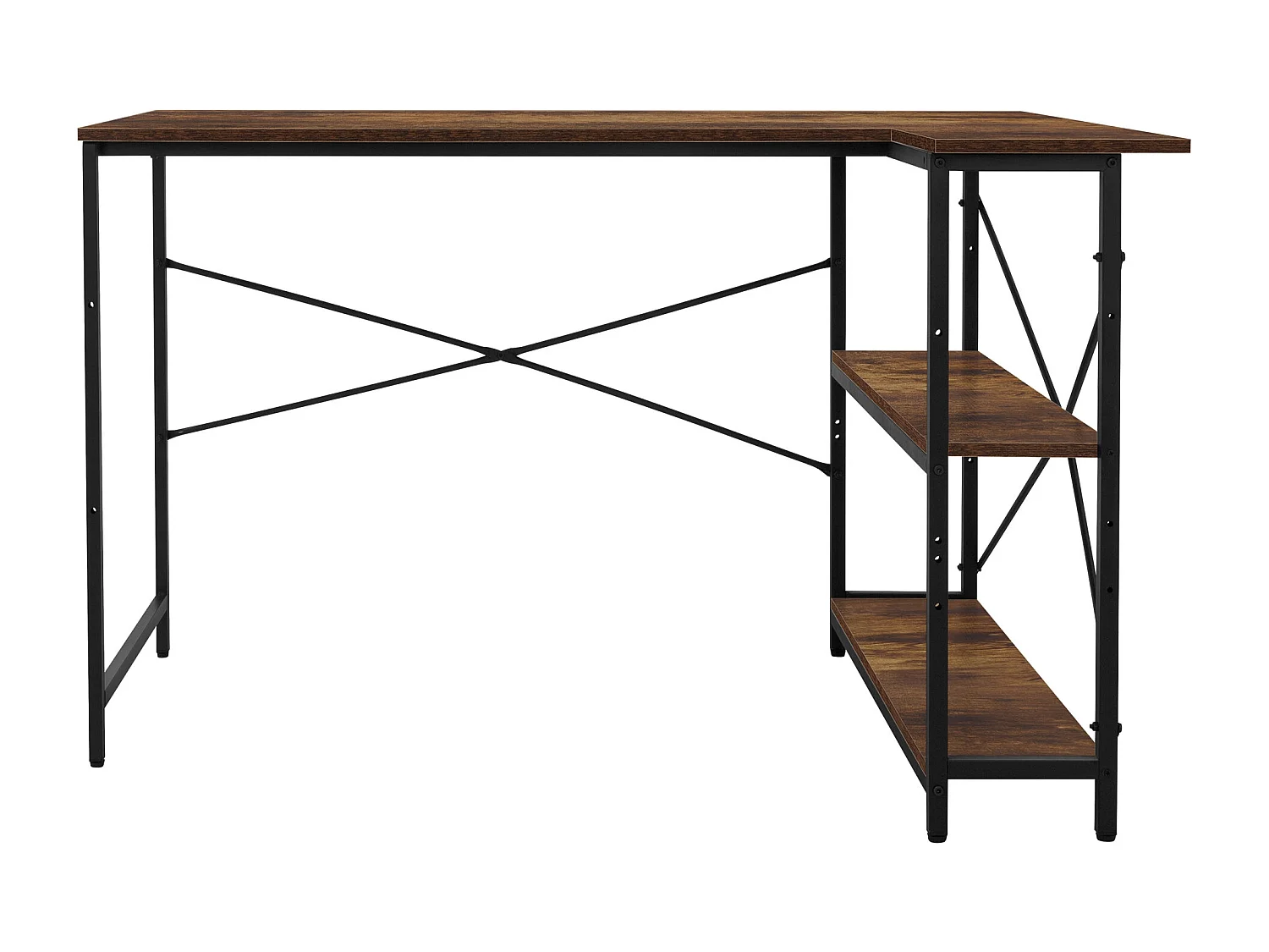 Bureau Bureau en L Table de travail d'angle Table d'ordinateur 120 cm