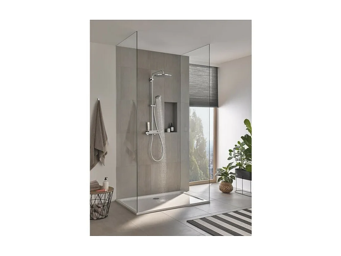 Thermostatische douchekolom GROHE Vitalio Joy Shower System 310 - Glanzend en duurzaam chroom
