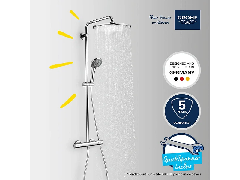 Colonne de douche thermostatique GROHE Vitalio Joy Shower System 310