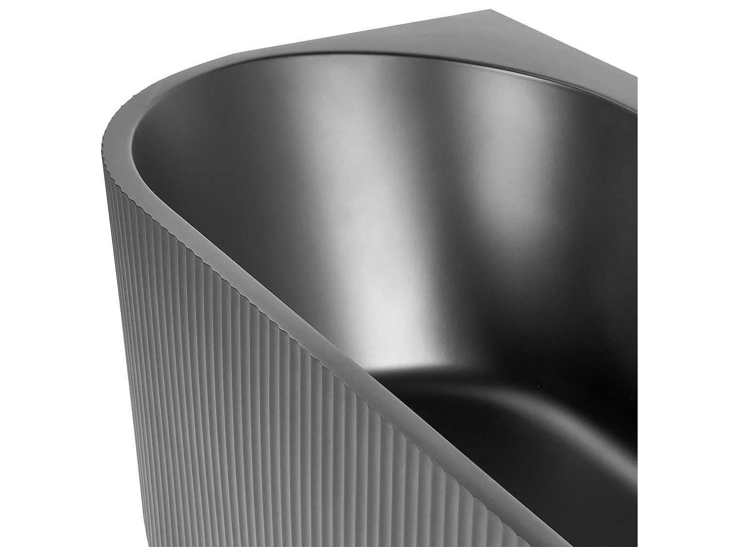 Hoekbad GOCTA Linkerzijde 170 x 80 cm Zwart