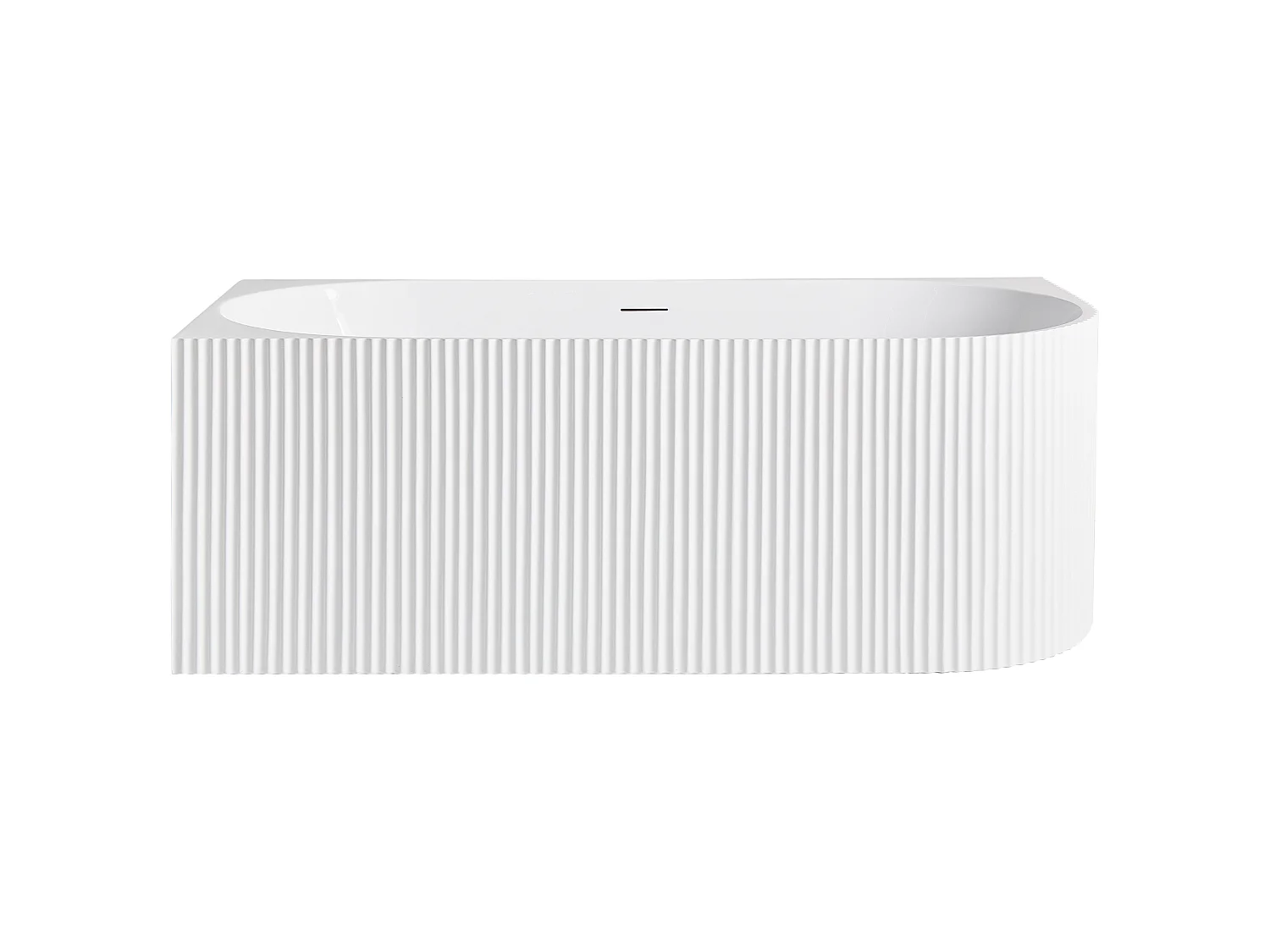 Badewanne GOCTA rechtsseitig 170 x 78 cm Weiss