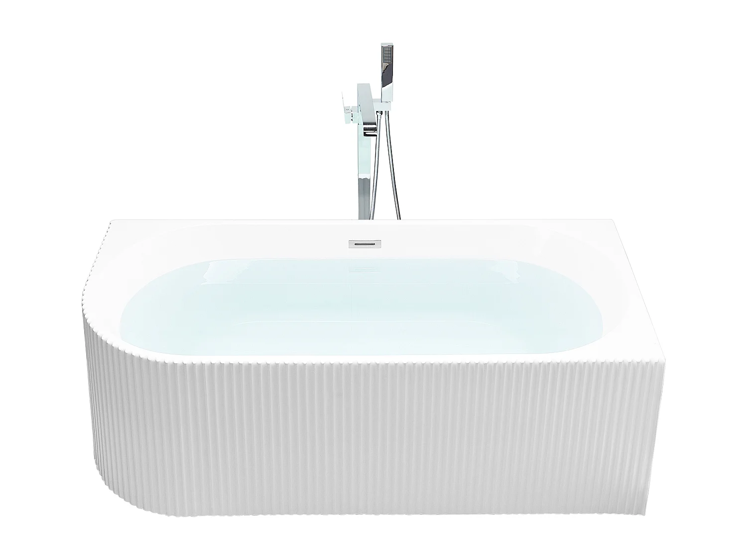 Eckbadewanne GOCTA linksseitig Weiss