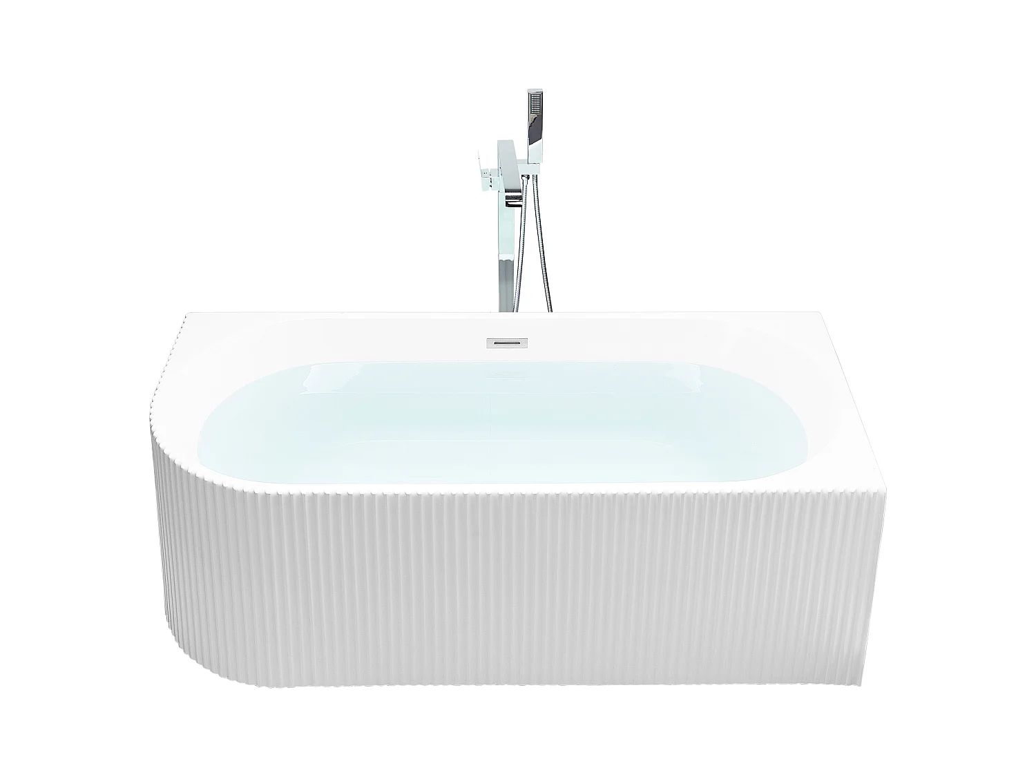 Baignoire d'angle GOCTA Côté droite 169 x 80 cm Blanc