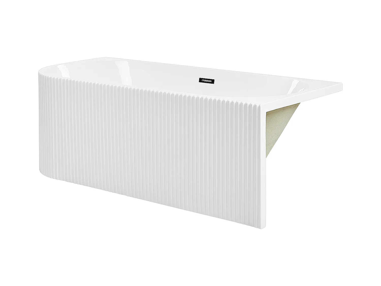 Baignoire d'angle GOCTA Côté droite 169 x 80 cm Blanc