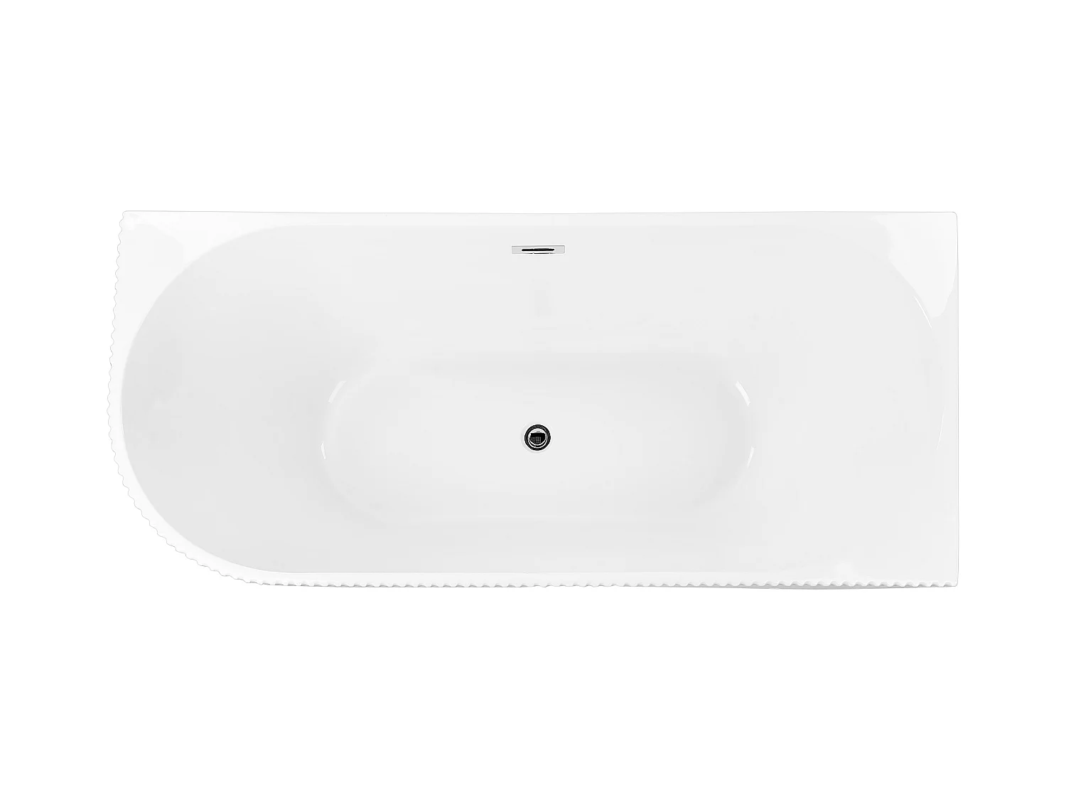 Baignoire d'angle GOCTA Côté droite 169 x 80 cm Blanc