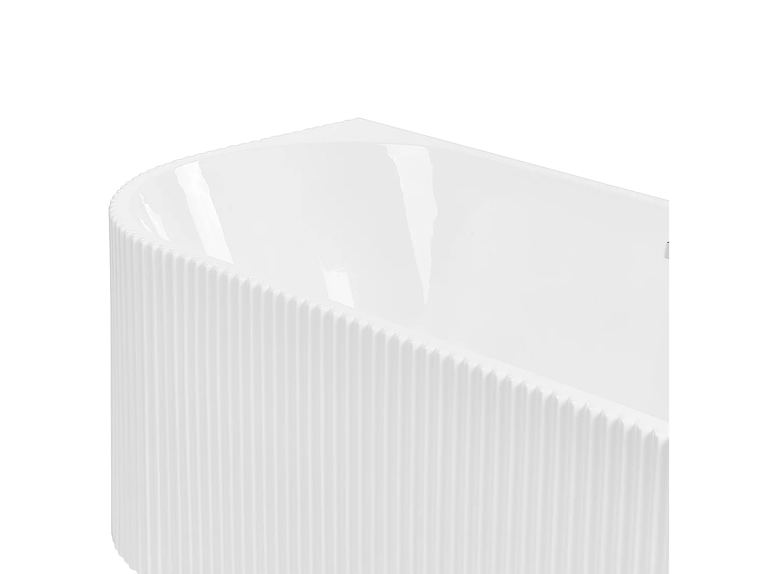 Baignoire d'angle GOCTA Côté droite 169 x 80 cm Blanc